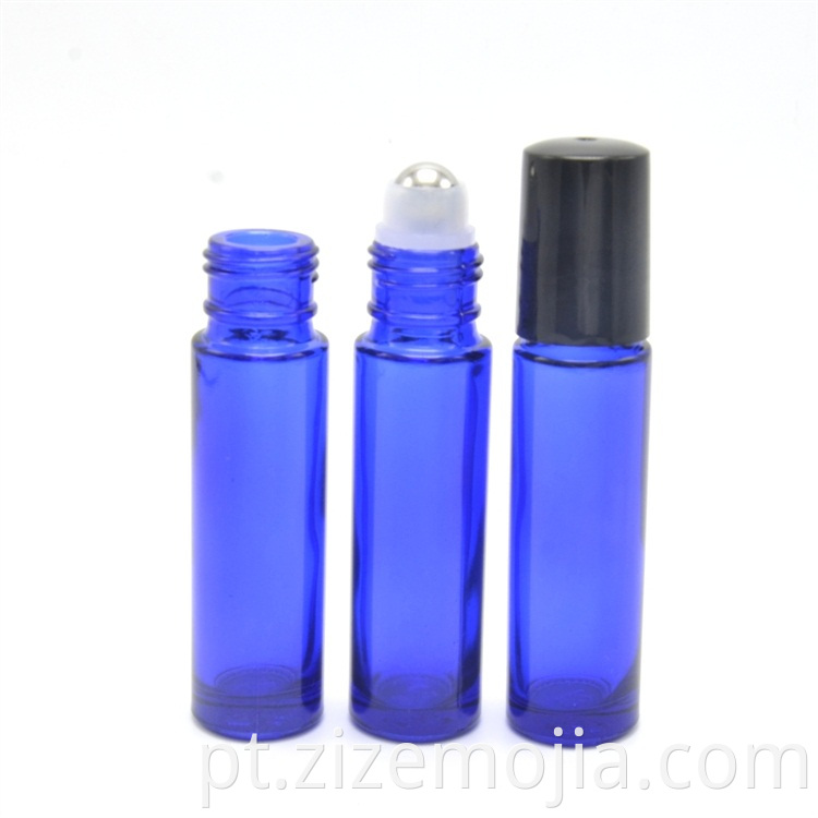 Frasco de perfume de vidro e spray líquido transparente de 10 ml de óleo essencial de bola de rolo